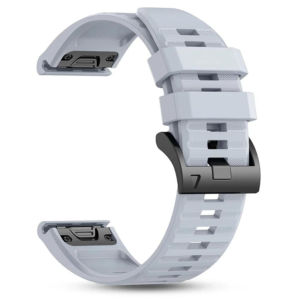 26 мм 22 мм Быстросъемный ремешок для часов Garmin Forerunner 970 955 965 Ремешок Fenix 8 7X E 6 6X/Quatix/Descent/Tactix Силиконовый браслет