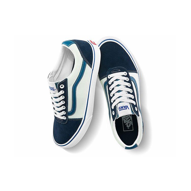 Vans Ward Active Low Top Skate Shoes Unisex Sneakers Blue White Morandi VN0A36EM3Q9