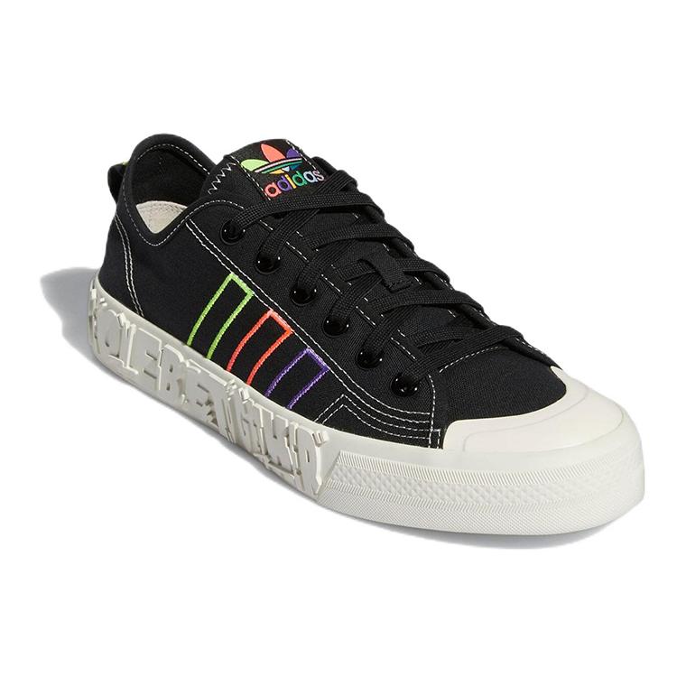 adidas Nizza 'Pride' (Unisex) Core Black / Core Black / Skate Shoes GX6391