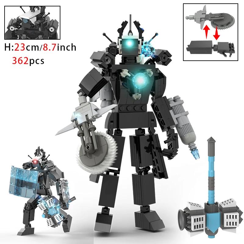 Moc Skibidi Туалет Фигурки Модель Блоки Titan Оператор Спикерман Строительные Игрушки Украшения Для Вечеринки Хэллоуин Подарки для Мальчиков
