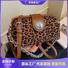 Leopard Print Small Bag Women's Autumn and Winter Versatile New Retro Messenger Bag Fashion Chain Pillow Bag