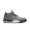 Air 3 Retro Grade School 'Cool Grey' 2021 (Unisex) Silver / Light Graphite / Orange Peel / Sport Red Kids' Basketball Shoes 398614 012