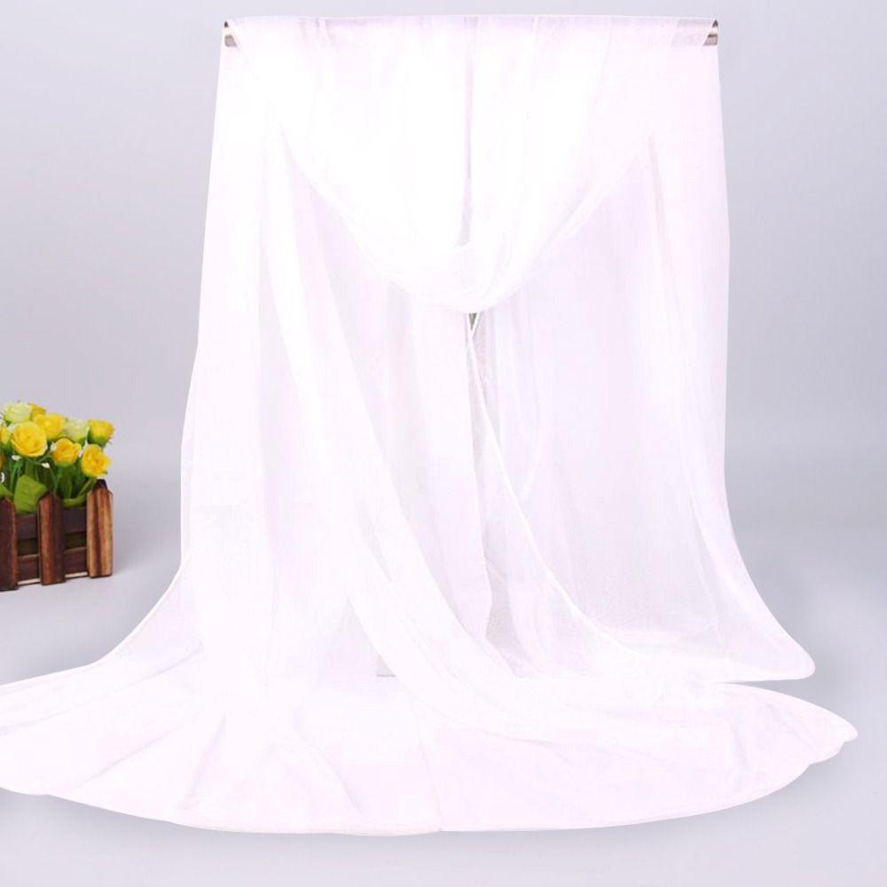 Soft Silk Scarf Breathable Sheer Wrap Summer Bandana for Women