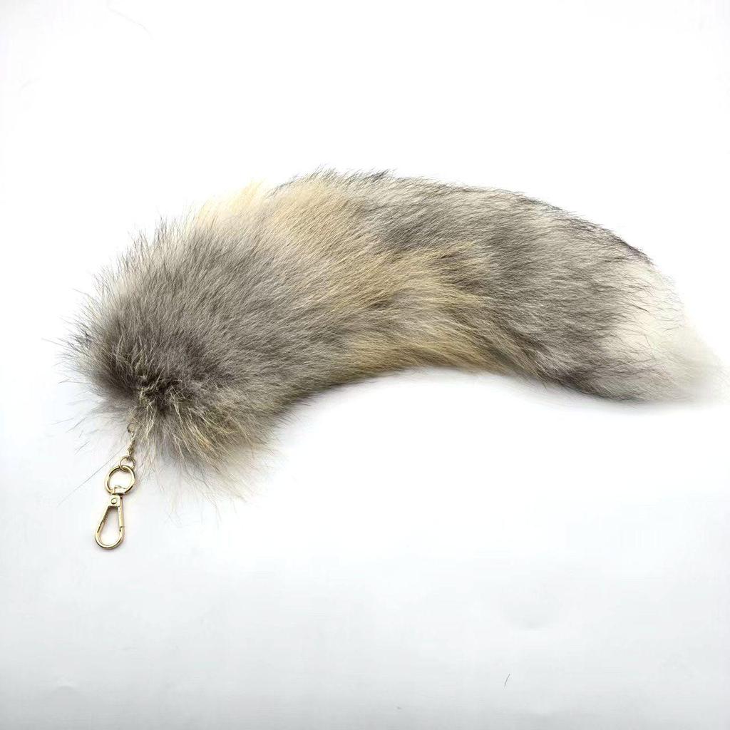 Брелок-подвеска в виде лисьего хвоста и аксессуар-шарм для сумочки