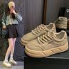 Fashion Plus Size 40 Four Seasons 2024 Thick Bottom Muffin Bottom Female Board Shoes Fashion Student Casual Shoes All Round Head