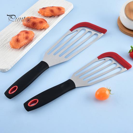 Многоцелевая кухонная лопатка для домашнего шеф-повара, силиконовая лопатка для рыбы, лопатка пищевого качества с эргономичной ручкой для барбекю и гриля, термостойкая