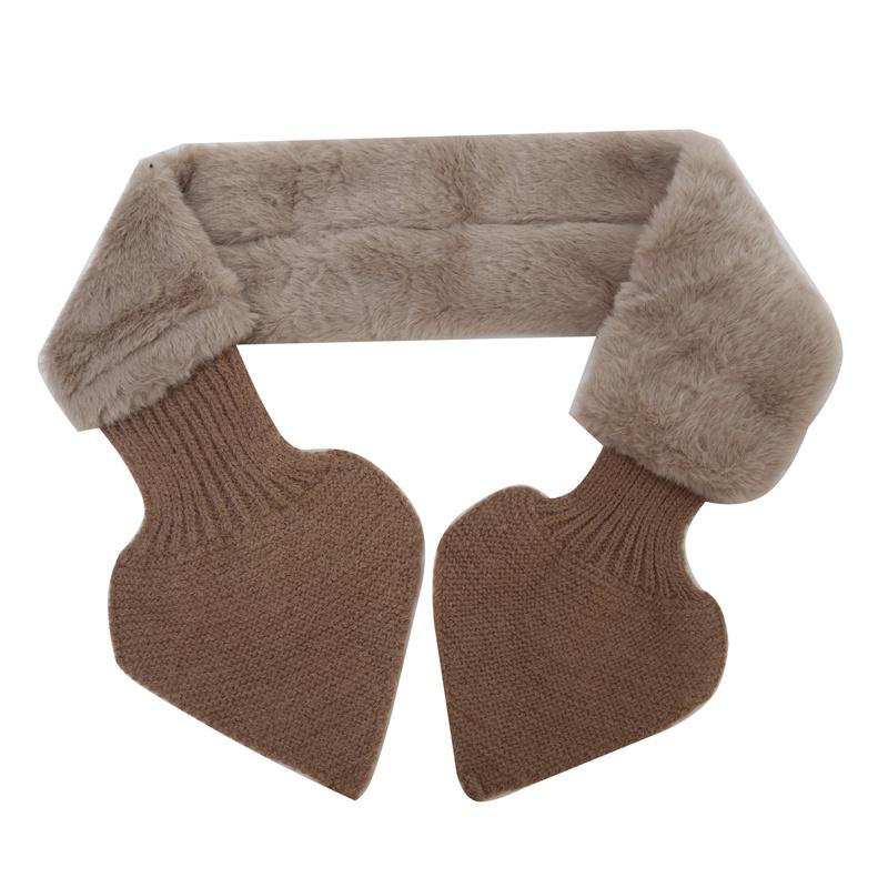 Women Scarves Girls Ladies Autumn Winter Knitted Scarf Sweet Cute Comfortable Warm Female Cross Straps Shawl Soft Neck Scarf