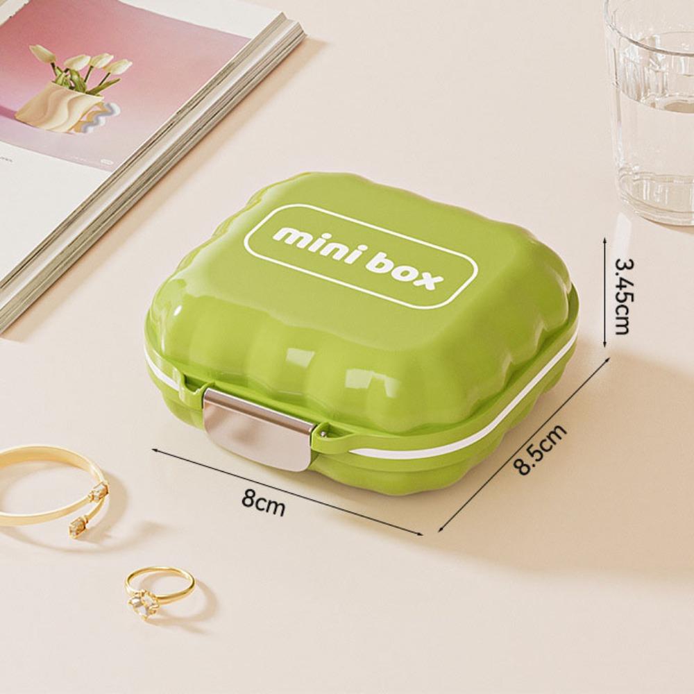 Durable Mini Portable Storage Box Moisture-proof 7 Grids Trinkets Storage Case Sealed Pill Boxes