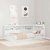 Bookshelf Bed with Headboard White 90 x 190 cm Particleboard