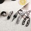Deluxe Wine Opener Accessories Gift Tools Set with Waiters Corkscrew 5 Piece Bottle Opening Kit 5