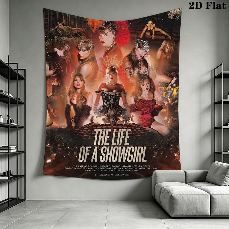 Taylor Swift Taylor'S Version Tapestry Wallmounted Background Cloth Home Decor Homestay Soft Decoration Tapestry Wall Decoration