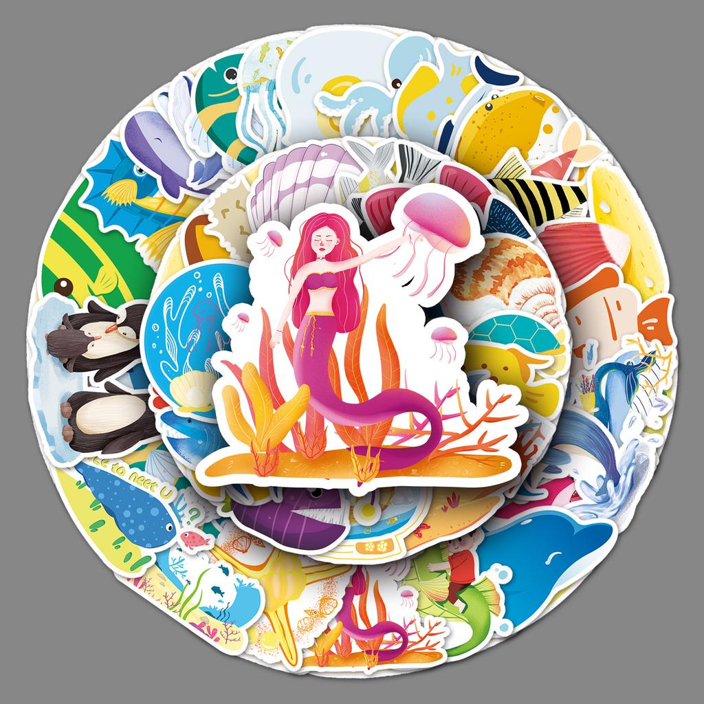 50 Фото Морских Милых Био Модных DIY Ручной Account Чемодан Автомобиль Ноутбук Декорация Наклейки