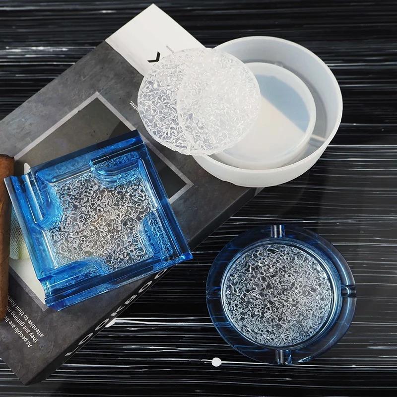 1 шт. пепельница для рукоделия, прозрачная УФ-смола, эпоксидная силиконовая комбинированная форма для самостоятельного изготовления, поиск аксессуаров, ювелирных изделий