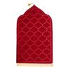 Travel Prayer Rug Soft Non-slip Flannel Carpet Embossing Floor Carpets for Muslim Ramadan Prayer Mat Worship Kneel