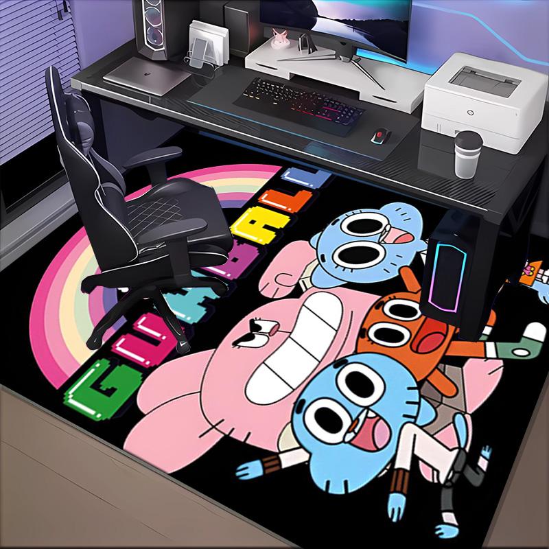 Gum's Colorful Friends Floor Mat for Living Room, Game Rooms, Office, Bedroom, Office Floor Mat Playful Design, Christmas fan gifts