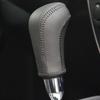 Black Genuine Leather Hand-stitched Car Gear Shift Knob Covers for Suzuki Jimny Swift Grand Vitara Automatic