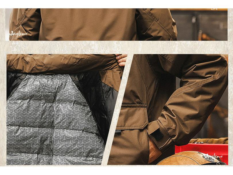 American Retro Men's 2025 High Loft Winter Down Jacket – Trendy, Warm, Windproof Workwear