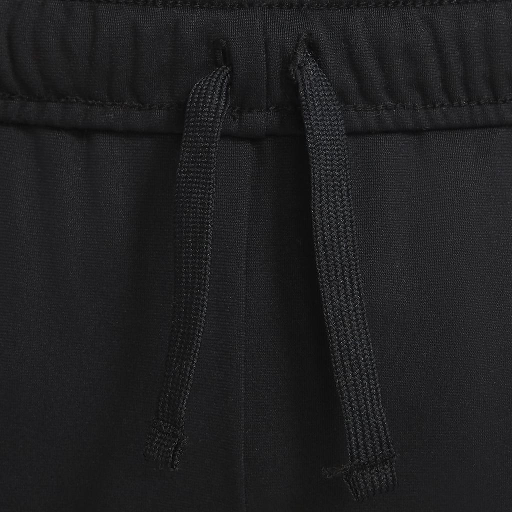Nike Спортивные трикотажные штаны с цветным логотипом и блоками, детские штаны, черные CU9305-010