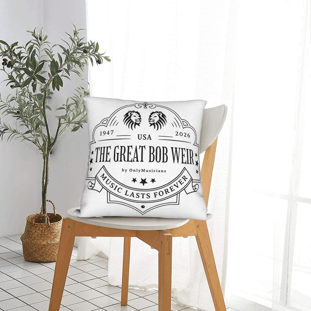 Forever Bob Weir 1947 To Pillow Case Graphic Pillow Cover Fashion Pillowcases For Sofa Home Decor