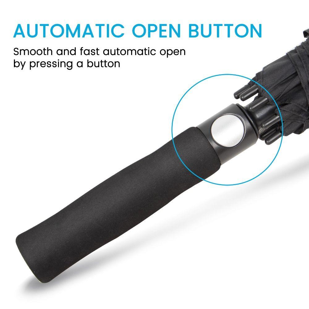 Double Canopy Golf Umbrella Windproof Automatic Open Umbrella Extra Large Umbrella Outdoor Sports