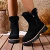 Women Winter Snow Boots Faux Suede Non-slip Boots Woman Keep Warm Cotton Shoes Comfortable Platform Ankle Boots Zapatos De Mujer