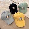 Cute Puppy Embroidered Baseball Hat for Women In Spring and Summer Versatile Face Showing Small Sun Protection Soft Top Baseball Cap