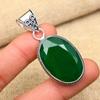 Glorious Green Onyx Gemstone Handmade 925 Sterling Silver Jewelry Pendant For Women
