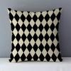 Black and White Geometric Animal Doublesided Printed pillow cover Short plush Suitable living rooms sofas throw cushion cover