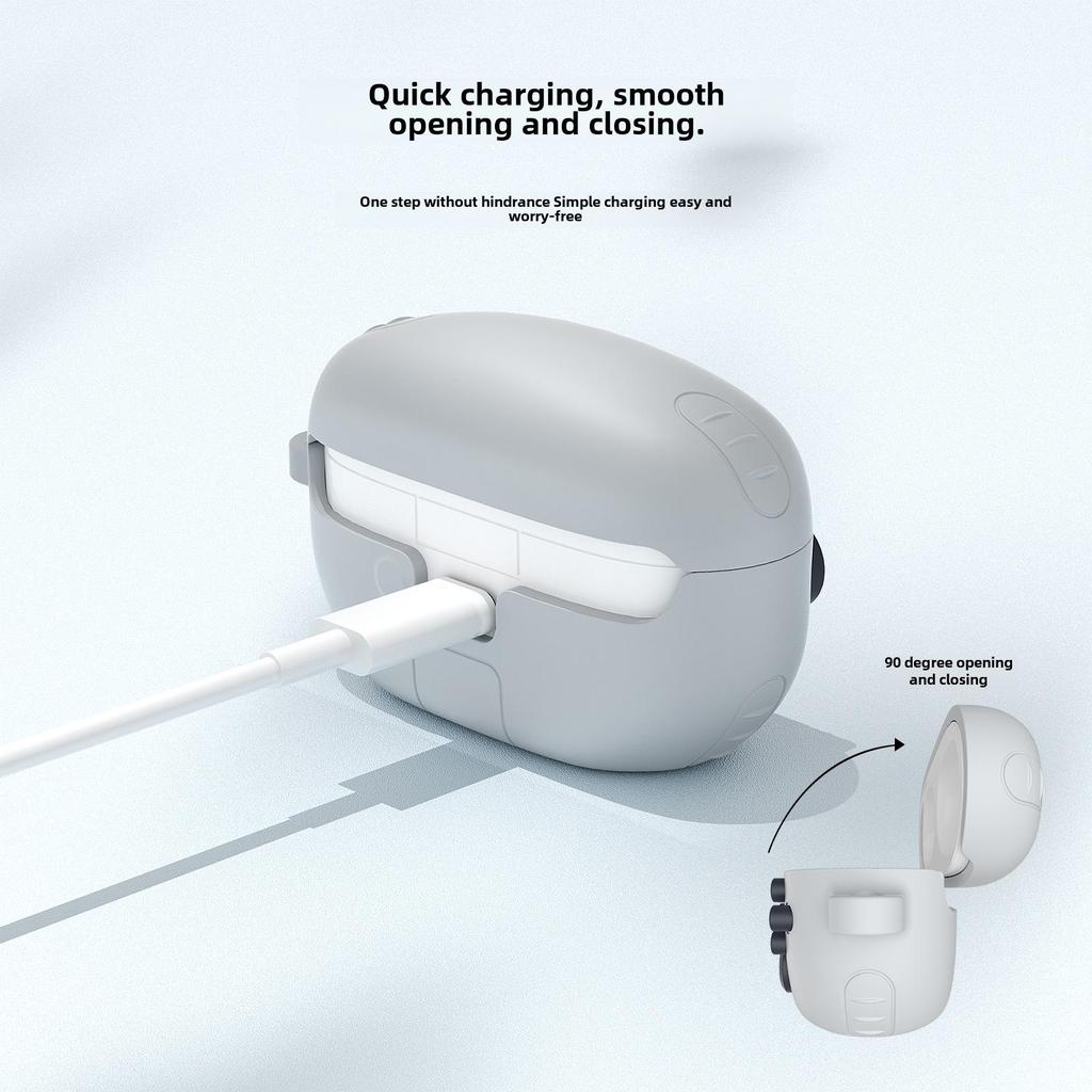 Подходящий защитный чехол для наушников Sony XM5 и LinkBuds - Силиконовый мягкий чехол с защитой от падений