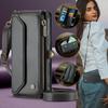 CaseMe (C36) Кошелек-чехол через плечо для iPhone 13 14 15 16 Pro Max с молнией, ремешком на запястье, многофункциональный, книжка, из ПУ кожи, с отделениями для карт, чехол-защита