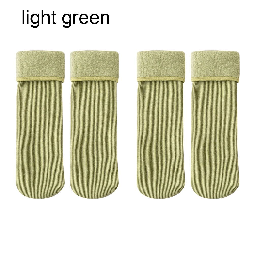 Girls Winter Snow Boots Casual Thicken Snow Socks Sleeping Warm Hosiery Velvet Home Floor Socks