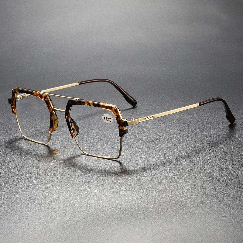 Новые Модные Персонализированные Металлические Очки для Чтения Женские Ретро Нейтральные Высокого Качества Очки Защищающие от Синего Света