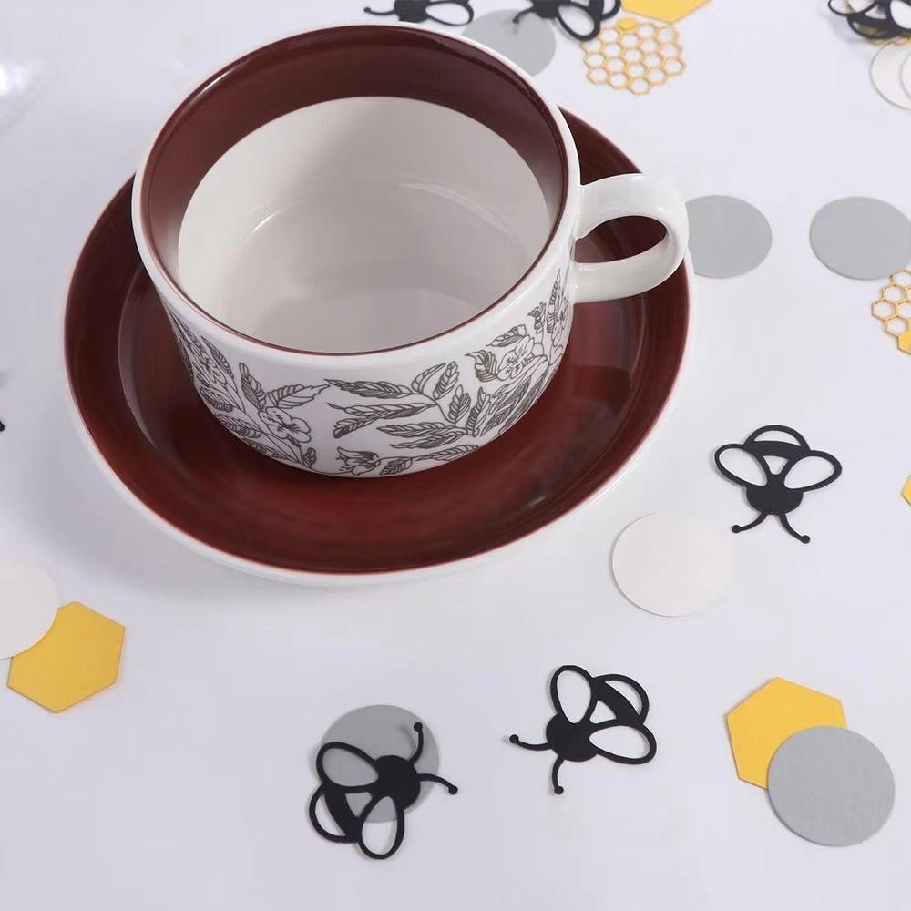 100Pcs Honeycomb Theme Bee Confettis DIY Decoration Wedding Confettis Table Decoration