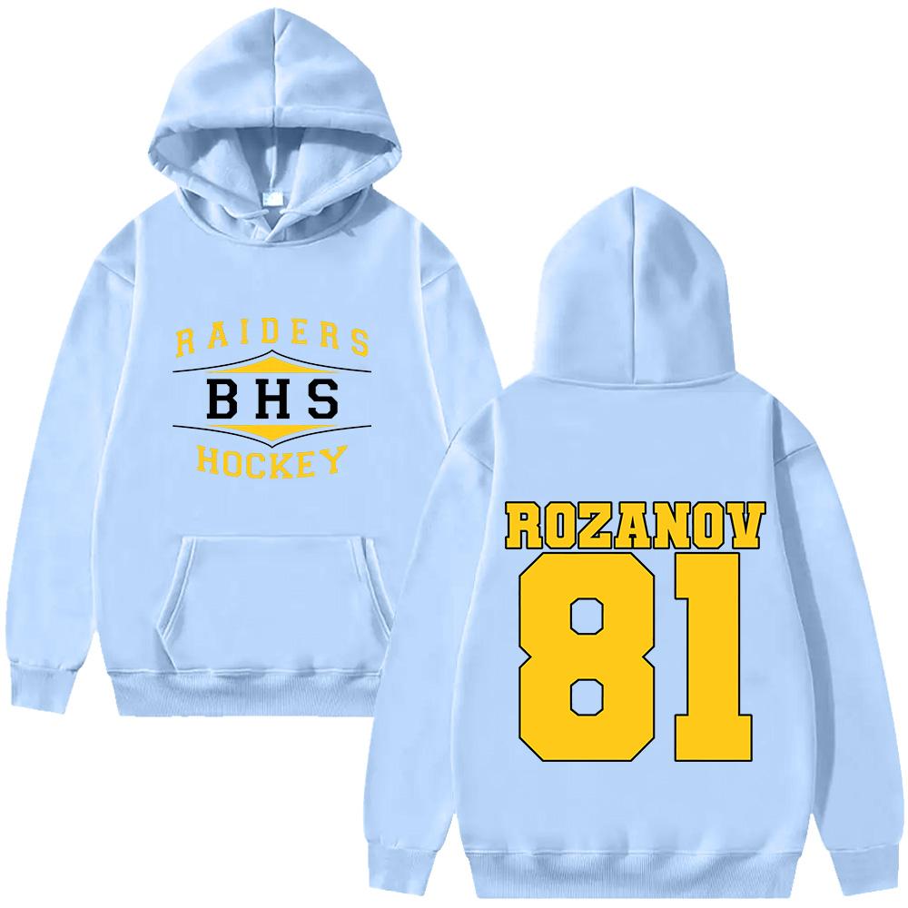 Илья Розанов RAIDERS BHS HOCKEY Толстовки Подогреваемое Соперничество РОЗАНОВ 81 Одежда Новая Модная Женская Мужская Толстовка Пуловер Уличная Толстовка