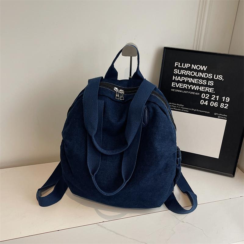 Джинсовый рюкзак для женщин, большая вместимость, сумка через плечо, дорожный рюкзак