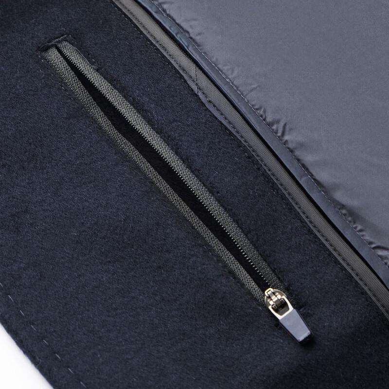 Мужская кашемирово-шерстяная куртка Shanshan на пуху в стиле business casual