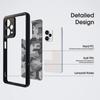 (Comes with Wrist Strap)ibmrs for Xiaomi Redmi Note 12 Pro+  Anti-Fingerprint Camo Case ,matte Clear Transparent Phone Protective Case