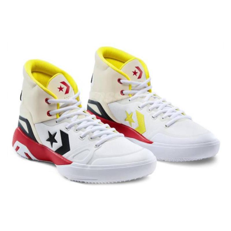 Converse G4 Стильные и Удобные Полувысокие Баскетбольные Кроссовки из Синтетической Кожи Унисекс Красные, Белые и Черные