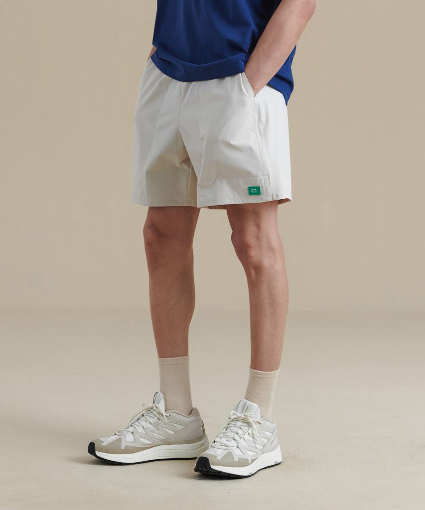 BBC EARTH Quick-Dry Ripstop Knee-Length Half Pants_Cream