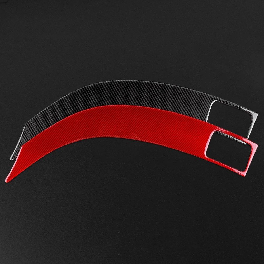 Carbon Fiber Co-pilot Dashboard Air Vent Outlet Glove Box Handle Sticker For Subaru Impreza Car Interior Decoration Accessories