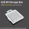 Drill Bit Storage Box Double Head Screwdriver Bit Organizer Case Box Accessories Tool Plastic Box Empty Drill Packaging Case