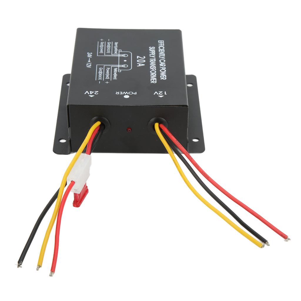 24V To 12V Converter Short Circuit Protection Professional Environmental Car Voltage Reducer20A