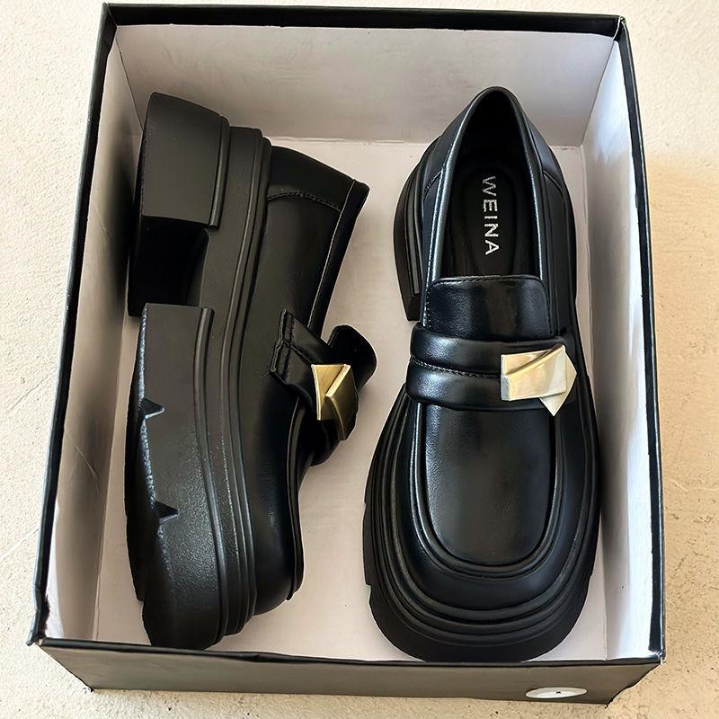 Черные туфли на платформе из маленькой кожи женские весенне-осенние новые ретро Мэри Джейн туфли-лодочки на одном ремешке