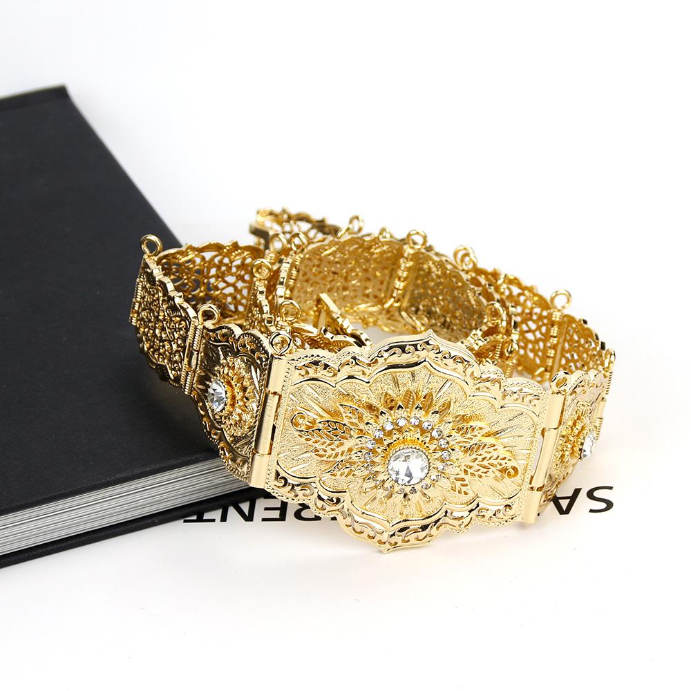 Gold Color Jewelry Women Dress Belt Ethnic Wedding Bijoux Robe Belt Waist Chain 2023