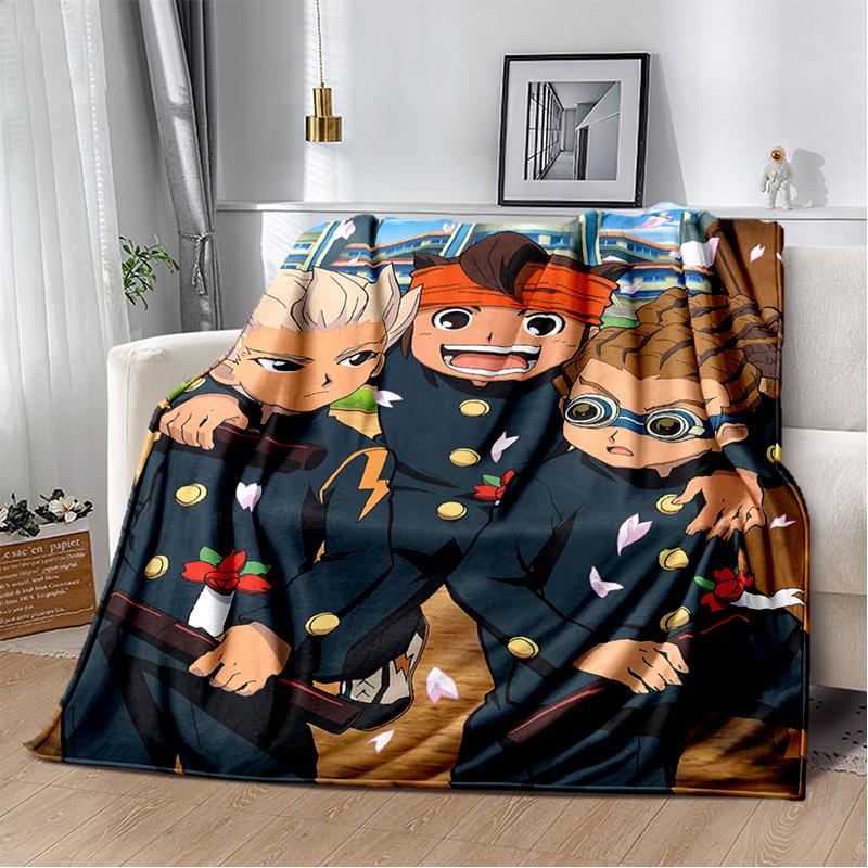 3D Inazuma Eleven Mark Evans Anime Cartoon Soft Plush Blanket,Flannel Blanket Throw Blanket for Living Room Bedroom Bed Sofa Kid