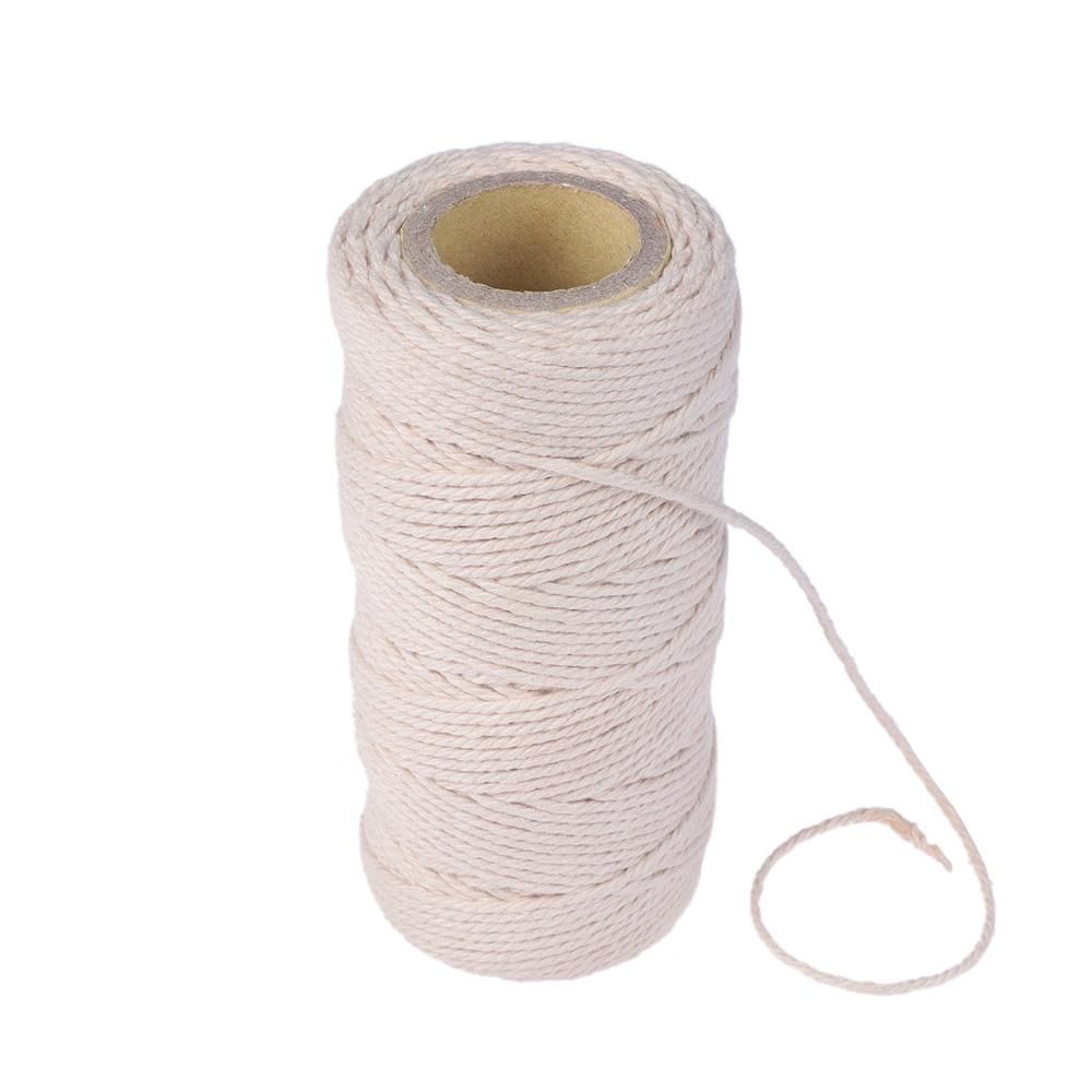 Twisted Home Decor Christmas 100% Natural Beige Cotton DIY Rope Sewing Cords Twine String