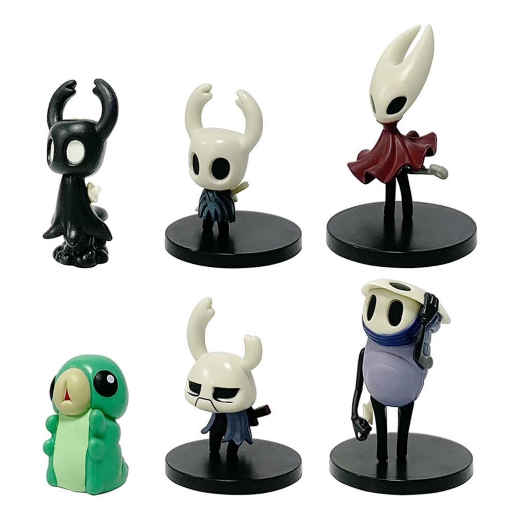 6PCS Hollow Knight Action Figures Models For Statue Collectible Ornaments Gifts