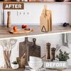 Divided Cutting Board Holder Metal Kitchen Storage Rack Portable Chopping Board Organizer