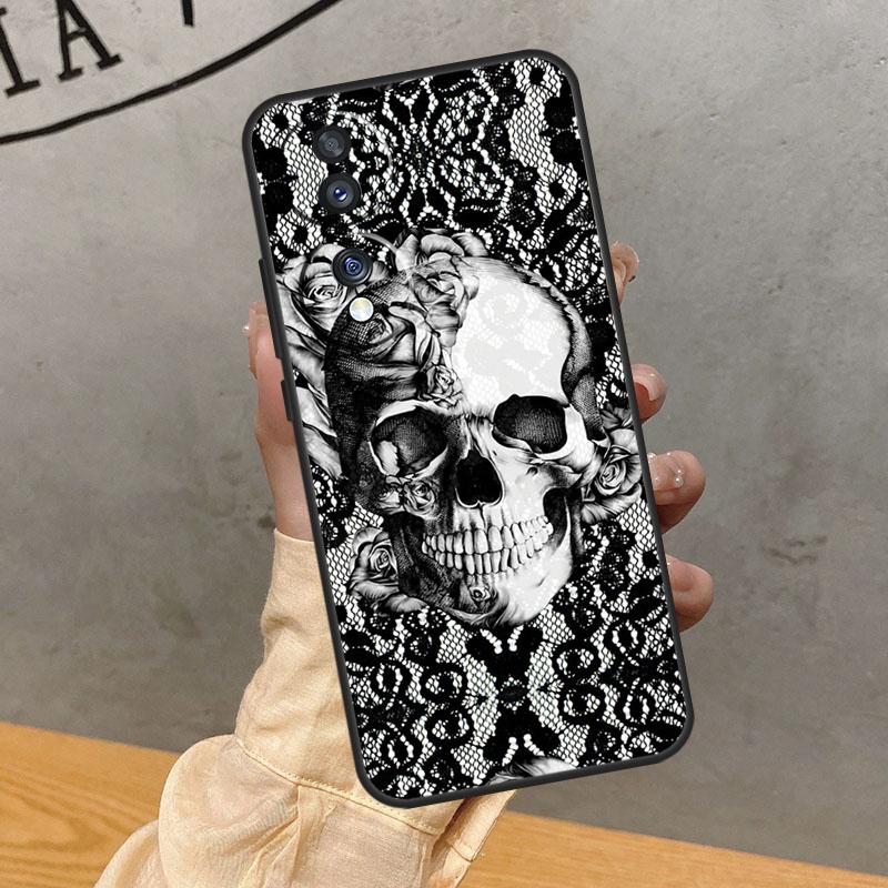 Готический чехол-череп для Honor Magic 7 Lite 5 6 Pro Чехол для Honor 400 200 50 70 90 X9 X8a X8b X9a X9b X9c