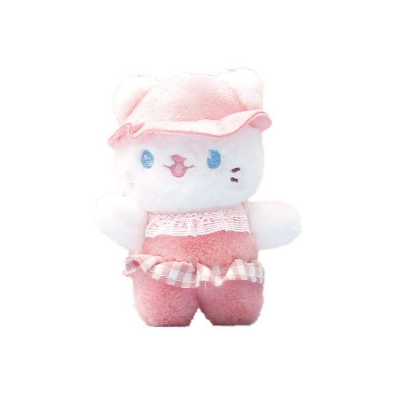 Keychain Cute Pussy Cartoon Girl Backpack Decorative Pendant Plush Doll Gift